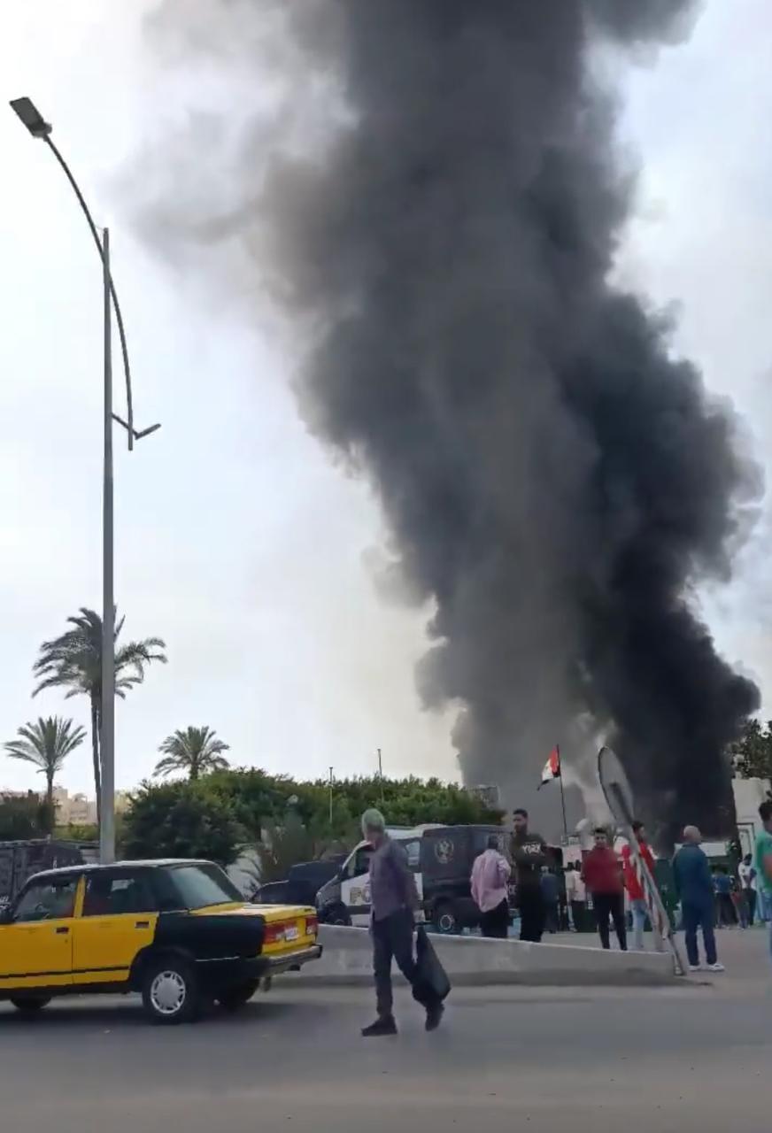 حريق بأرض شركة النحاس بالإسكندرية (1)