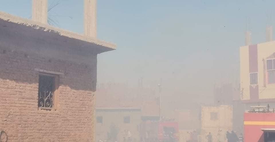 حريق بمنطقة عين مهران في الداخلة 