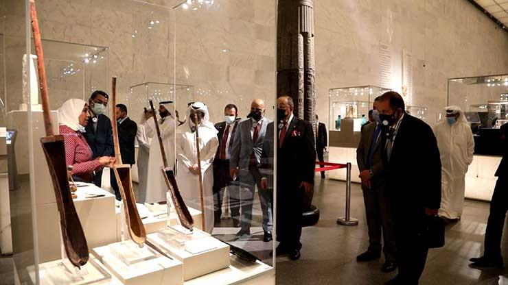 وفد من وزراء الإعلام العرب بالمتحف القومي للحضارة المصرية بالفسطاط  (1)