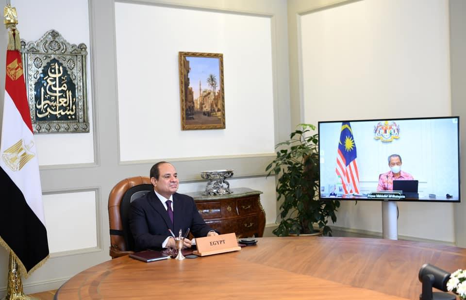 الرئيس عبدالفتاح السيسي ورئيس الوزراء الماليزي