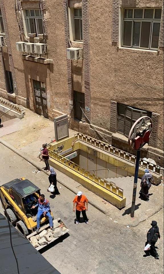  إخلاء شارع سعد زغلول من الباعة الجائلين