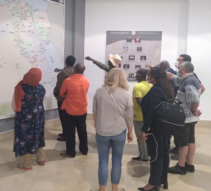 وفد المفاوضين الأفارقة في متحف شرم الشيخ