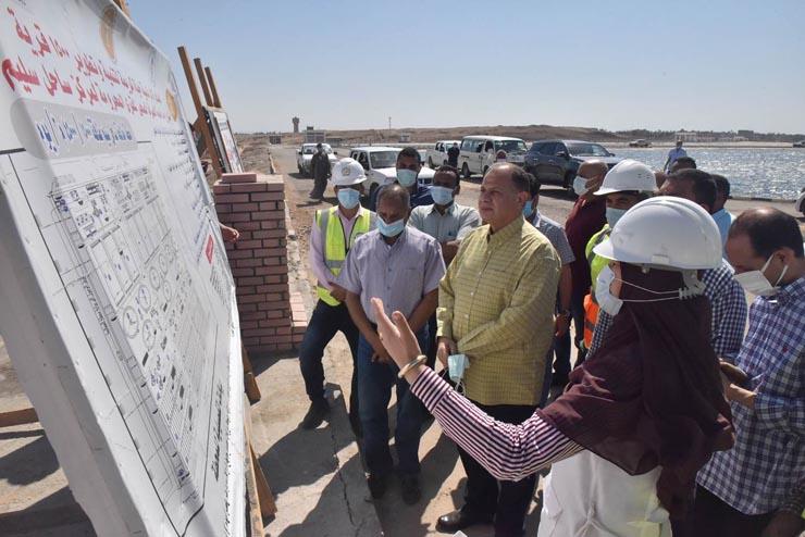 محافظ أسيوط يضع حجر أساس توسعات محطة معالجة الصرف الصحي بالحبايشة