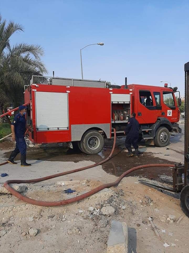 حريق هائل في مصنع نسيج بالعاشر من رمضان