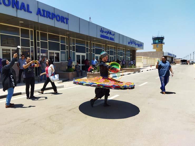 احتفالات بإعادة تشغيل مطار بورسعيد