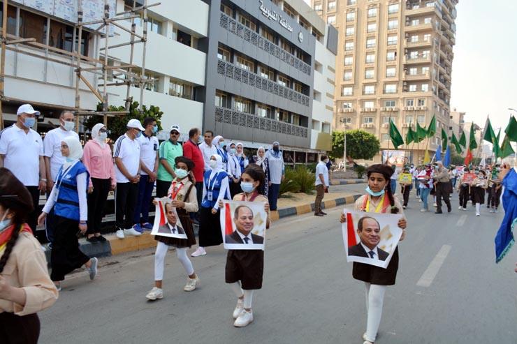 مسيرة لـالشباب والرياضة في القليوبية احتفالا بذكرى 30 يونيو