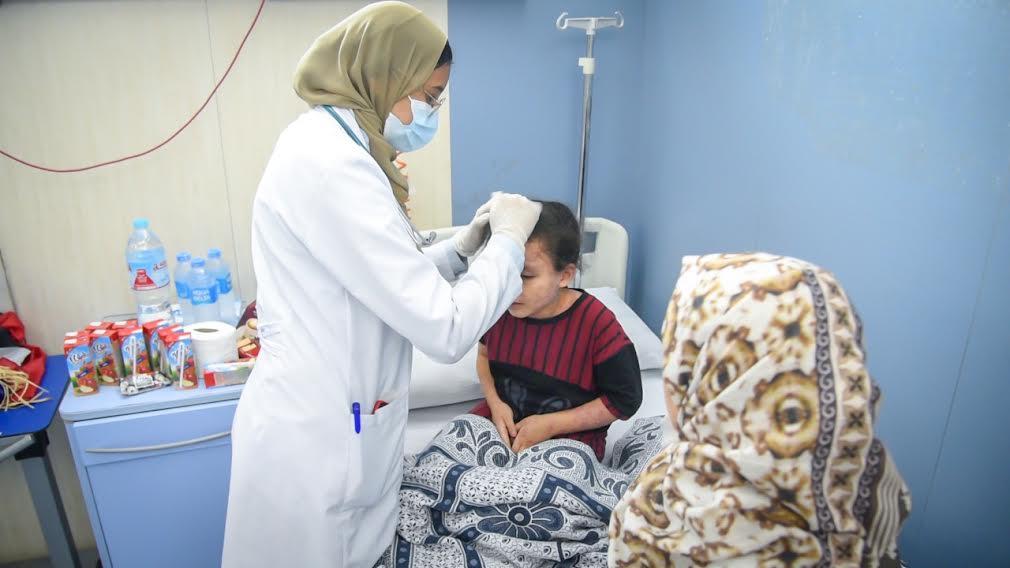 الطفلة الفلسطينية بيان محمود''المصابة بمرض جلدي نادر