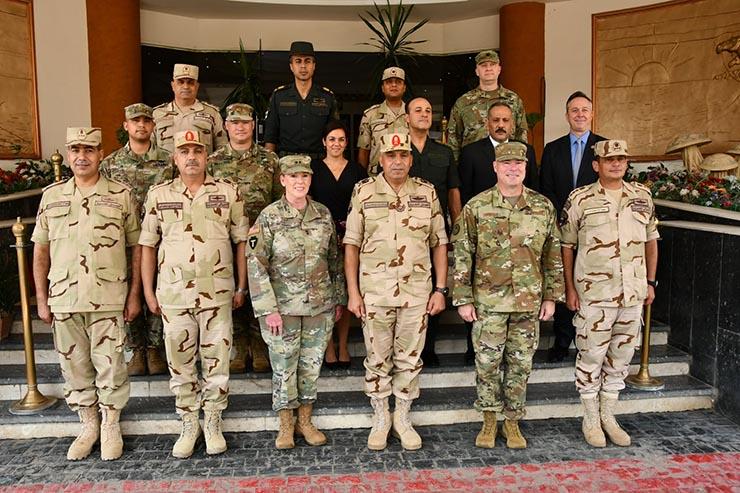 لقاء اللواء تريسي نوريس بقادة القوات المسلحة المصرية 