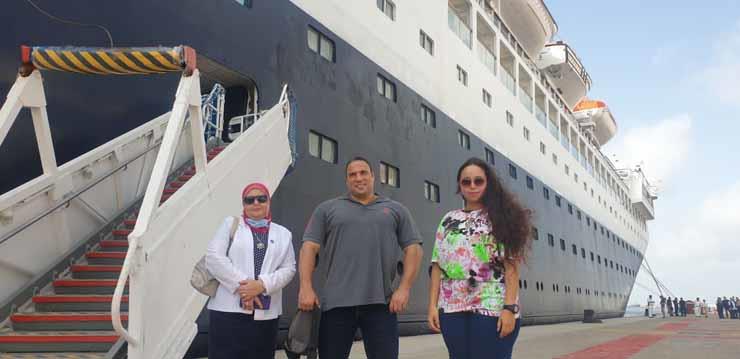 وصول سفينة سياحية لميناء الإسكندرية 