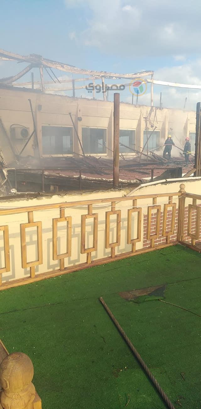 السيطرة على حريق 4 مطاعم بكورنيش الإسكندرية دون إصابات
