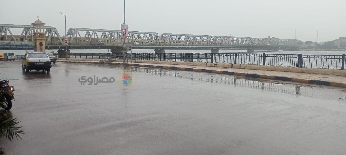  أمطار غزيرة في كفر الشيخ