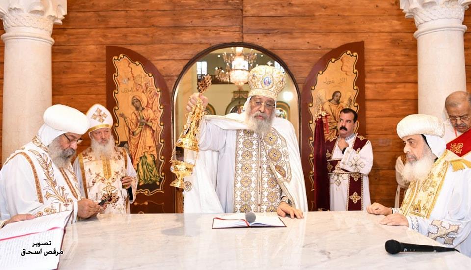 البابا تواضروس الثاني يدشن الكنيسة المرقسية بالأزبكية 