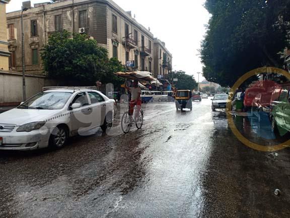 أمطار في القاهرة بمنطقة السيدة زينب (2)