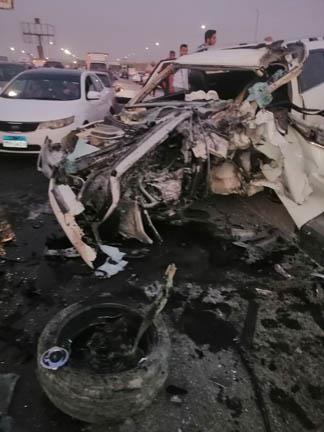 18 مصابا في حادث تصادم مروع بعد كارتة دهشور