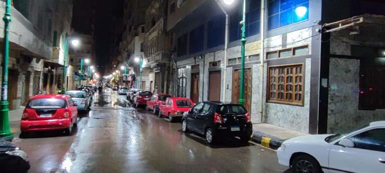 هطول أمطار غزيرة على الإسكندرية والصرف ترفع تراكمات المياه (1)