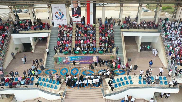 افتتاح دورة الألعاب الرياضية الأولى لكليات جامعة المنيا