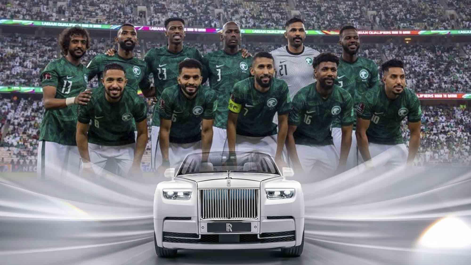هل تلقى لاعبي المناخب السعودي سيارات رولز رويس بعد التفوق على الأرجنتين؟                                                                                                                                