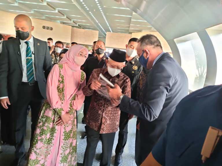 نائب رئيس إندونسيا يزور المتحف القومي للحضارة المصرية