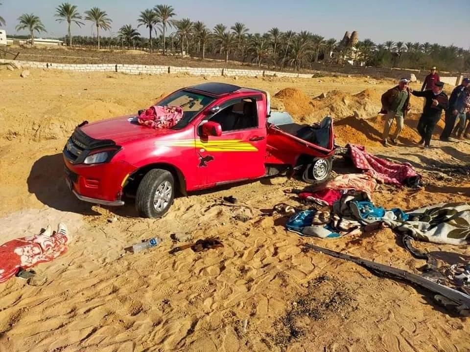 10 جثامين على الطريق.. ننشر أسماء ضحايا حادث "صحراوي البحيرة"