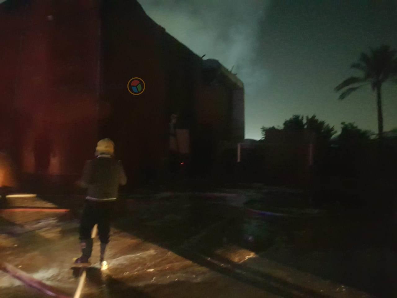 السيطرة على حريق ستوديو بقرية شبرامنت مركز أبو النمرس