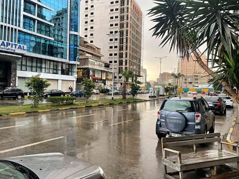 أمطار على مناطق بالقاهرة والجيزة