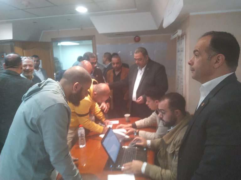 توافد أعضاء اتحاد الناشرين المصريين