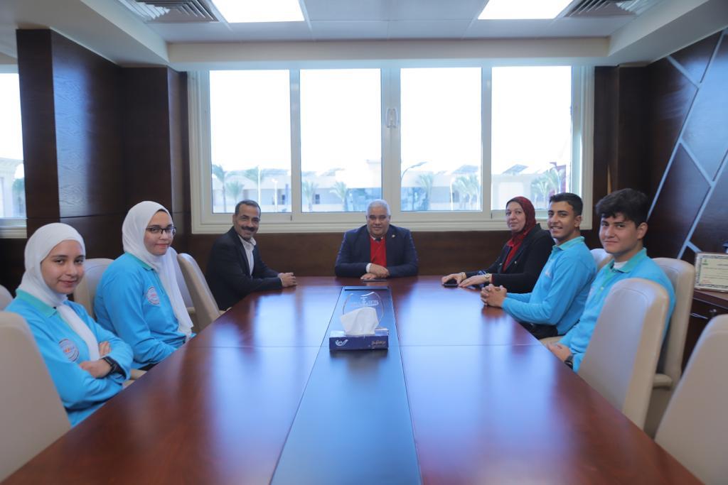 جامعة برج العرب تستقبل طلاب مدرسة التكنولوجية التطبيقية المشتركة GIT (2)