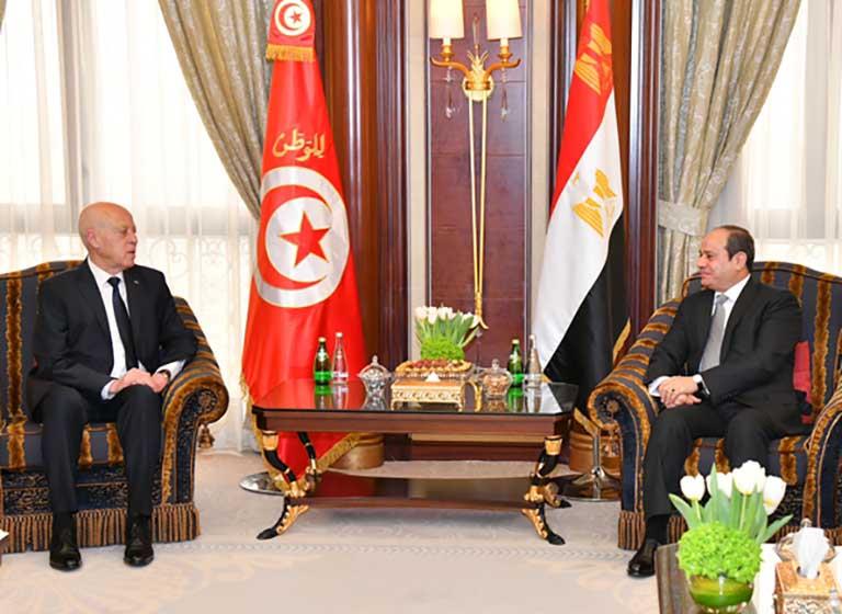 تفاصيل لقاء الرئيس السيسي ونظيره التونسي بالرياض
