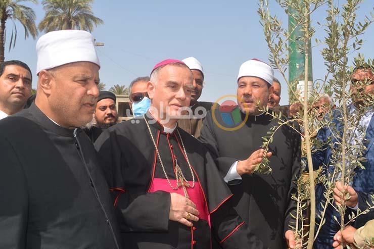 سفير الفاتيكان يشارك في غرس شجرة زيتون رمزًا للأخوة الإنسانية 