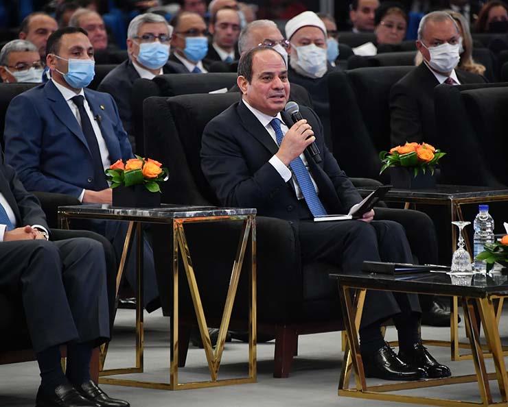 الرئيس السيسي احتفالية مشروع تنمية الأسرة المصرية 