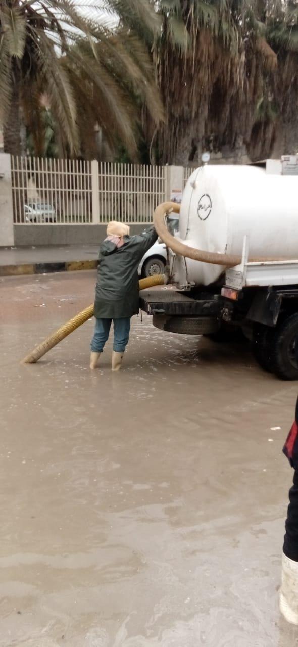 كسح مياه الأمطار في الإسكندرية (3)