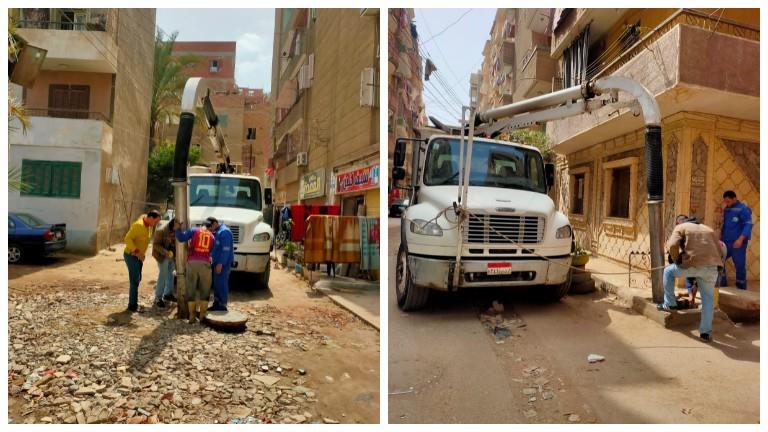 مياه المنوفية: حملات تطهير بالوعات الصرف في شوارع شبين الكوم مياه المنوفية: حملات تطهير بالوعات الصرف في شوارع شبين الكوم