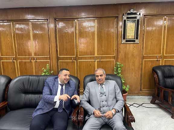 النائب تامر عبد القادر مع رئيس جامعة الازهر