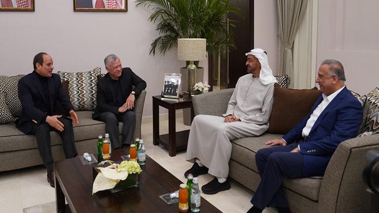 عاهل الأردن يستضيف السيسي ومحمد بن زايد ورئيس وزراء العراق بالعقبة