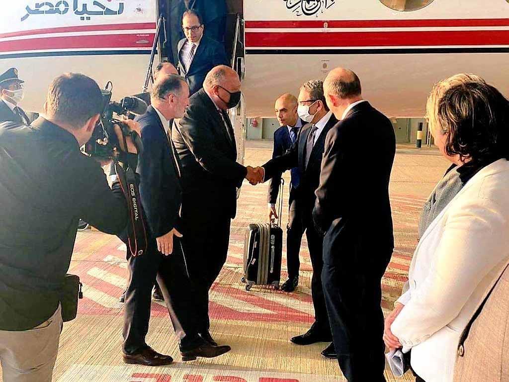 وزير الخارجية يصل إلى إسرائيل للمشاركة باجتماع قمة النقب
