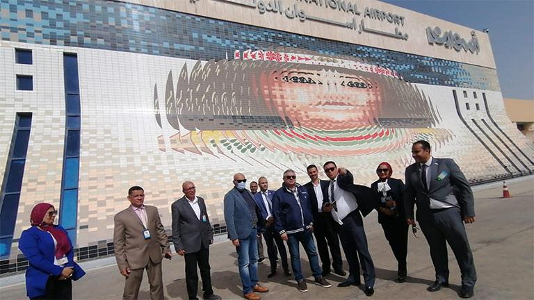 اللجنة العليا للتفتيش الأمني والبيئي تتفقد مطارى أبوسمبل وأسوان 