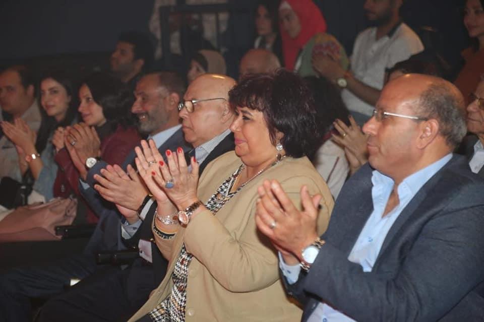 وزيرة الثقافة تشهد عرض بردة الإمام البوصيري بمركز الإبداع الفني