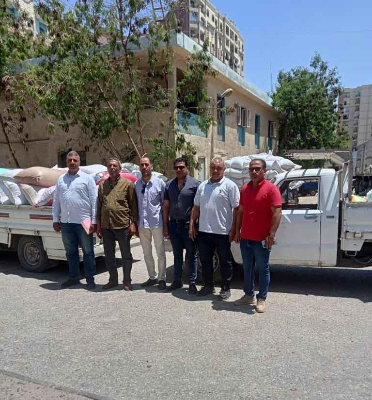 ضبط 3 أطنان من القمح المحلى بالفيوم ضبط 3 أطنان من القمح المحلى بالفيوم
