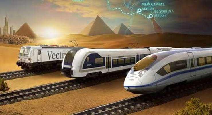 القطار الكهربائي يربط 60 مدينة مصرية وسرعته 230كمساعة