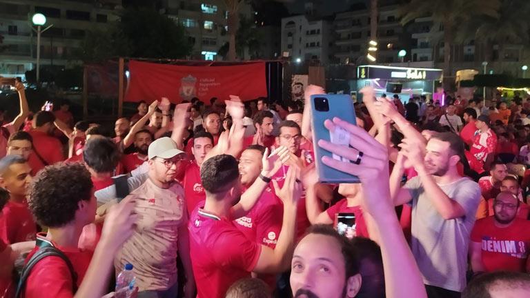 تجمع المئات من مشجعي ليفربول في مصر لمشاهدة نهائي أبطال أوروبا