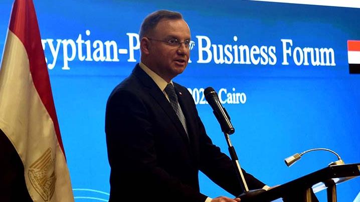 كلمة الرئيس البولندي أمام المشاركين في المنتدى الاقتصادي المصري - البولندي 