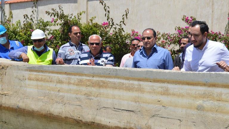 تفقد محطة المعالجة البيولوجية للصرف الصناعي في بورسعيد