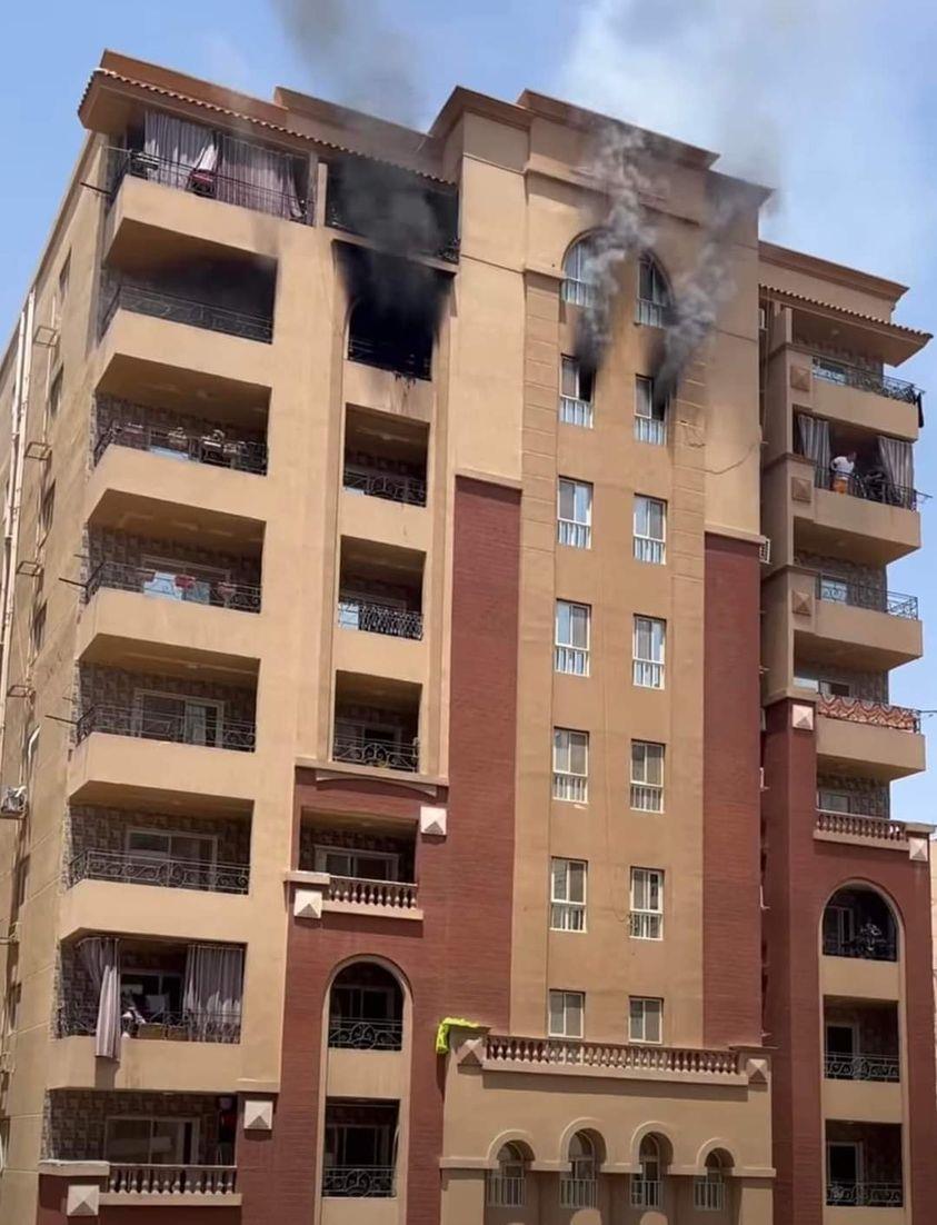 حريق شقة سكنية بمدينة نصر