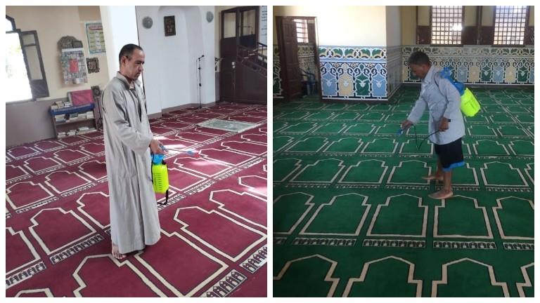 تعقيم وتنظيف المساجد