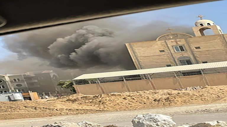 حريق كنيسة الأنبا بيشوى