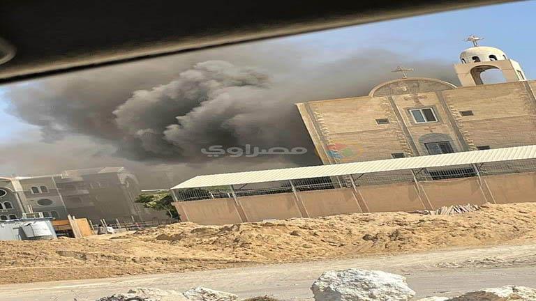 لجنة خبراء تنتهي من معاينة مبنى كنيسة الأنبا بيشوي المحترق لجنة خبراء تنتهي من معاينة مبنى كنيسة الأنبا بيشوي المحترق