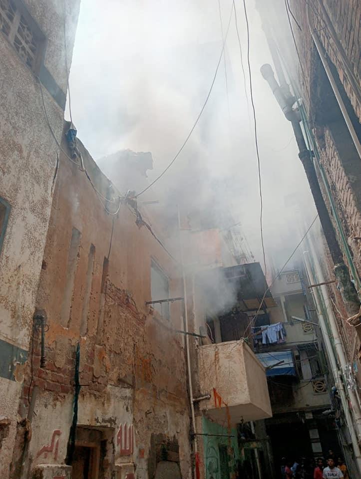حريق في عقار بالإسكندرية
