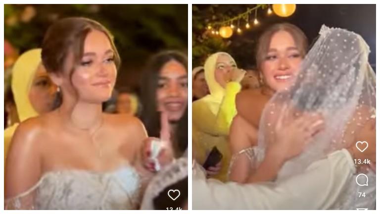 نور إيهاب في حفل زفاف شقيقتها 