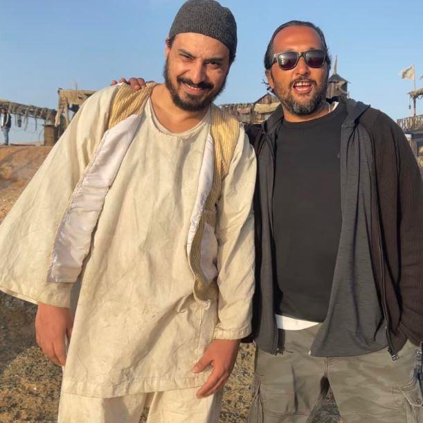 إسلام حافظ والمخرج حسين المنباوي كواليس جزيرة غمام