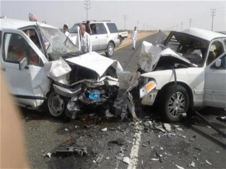  إصابة عراقي و3 أخرين في حادث تصادم أعلى "دائري المنيب"
